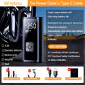 LEIBOO Portable Air Compressor for Car Tires Fast Air Pump Tire Inflator Accurate Pressure Air Pump for Motorcycle Bicycle Ball