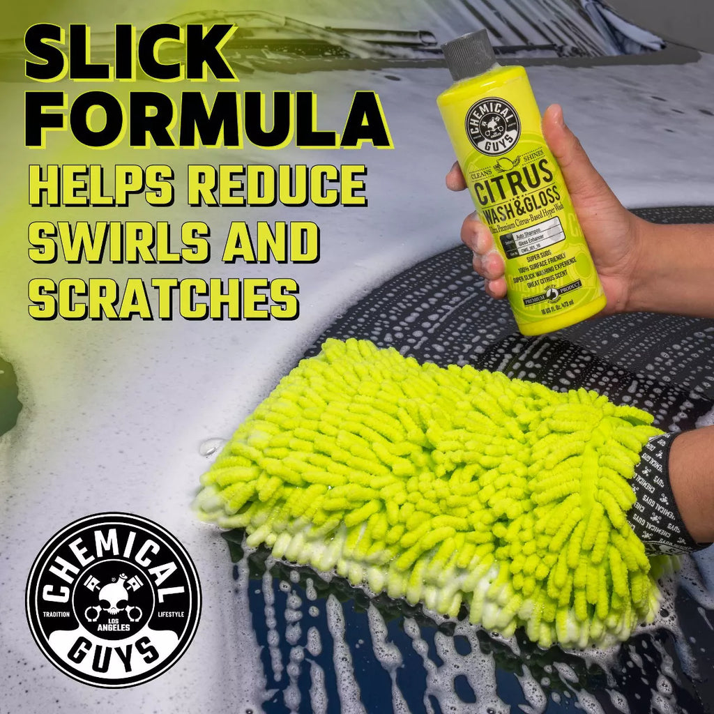 Chemical Guys 7Pc Wash and Shine Buckets: Car Cleaning Kit with Scented Liquid for Automotive Shine